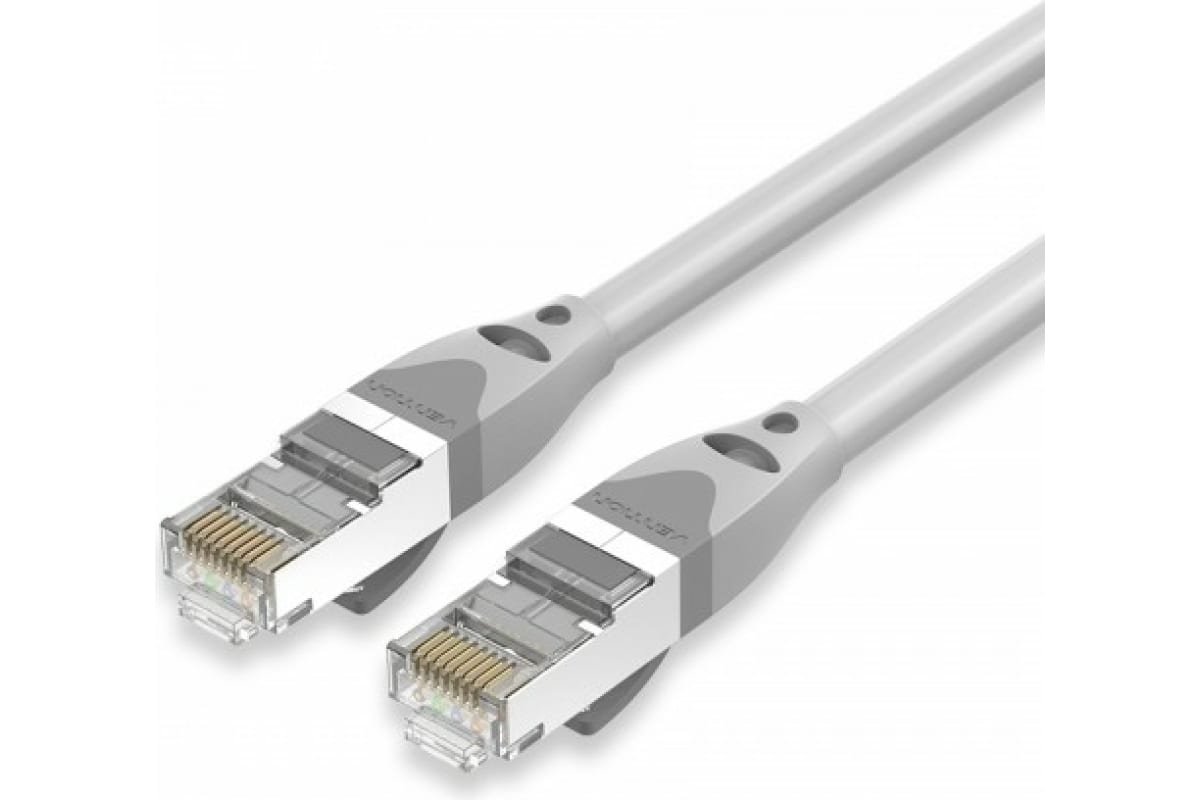 Патч-корд Vention IBHHG прямой SFTP cat.6A, RJ45 - 1,5м. Серый