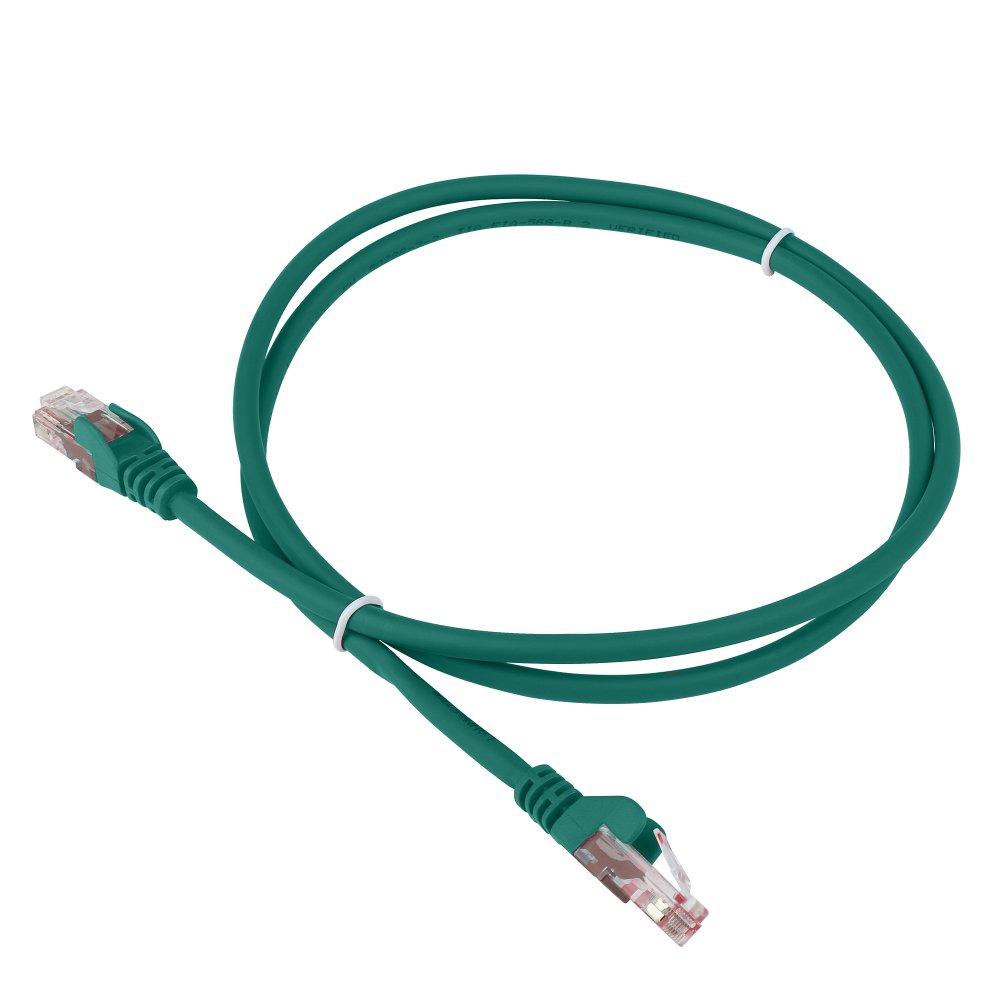 Патч-корд Lanmaster LAN-PC45/U6-5.0-GN вилка RJ-45-вилка RJ-45 кат.6 5м зеленый LSZH
