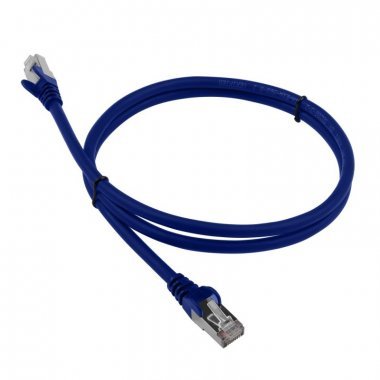 Патч-корд LANMASTER (LAN-PC45/S6-1.0-BL) LSZH FTP кат.6, 1.0 м, синий
