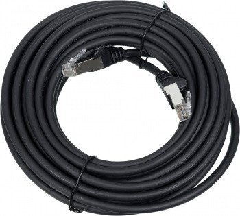 Патч-корд LANMASTER (LAN-PC45/S6A-0.5-BK) LSZH FTP кат.6A, 0.5 м, черный