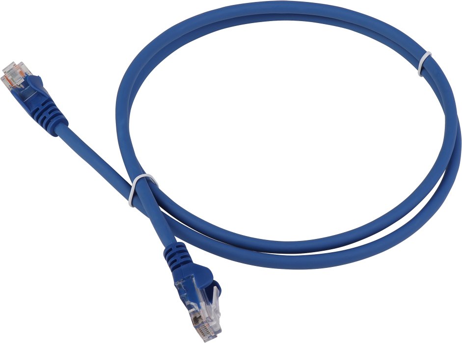Патч-корд LANMASTER (LAN-PC45/U5E-1.0-BL) LSZH UTP кат.5e, 1.0 м, синий