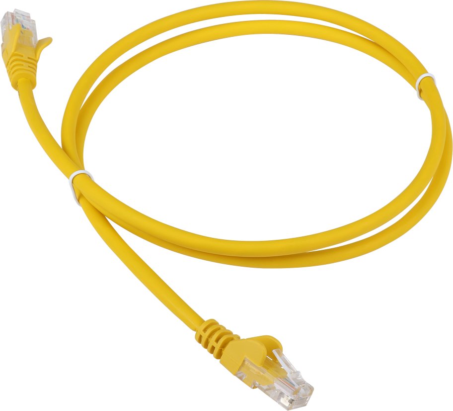 Патч-корд LANMASTER (LAN-PC45/U6-1.5-YL) LSZH UTP кат.6, 1.5 м, желтый