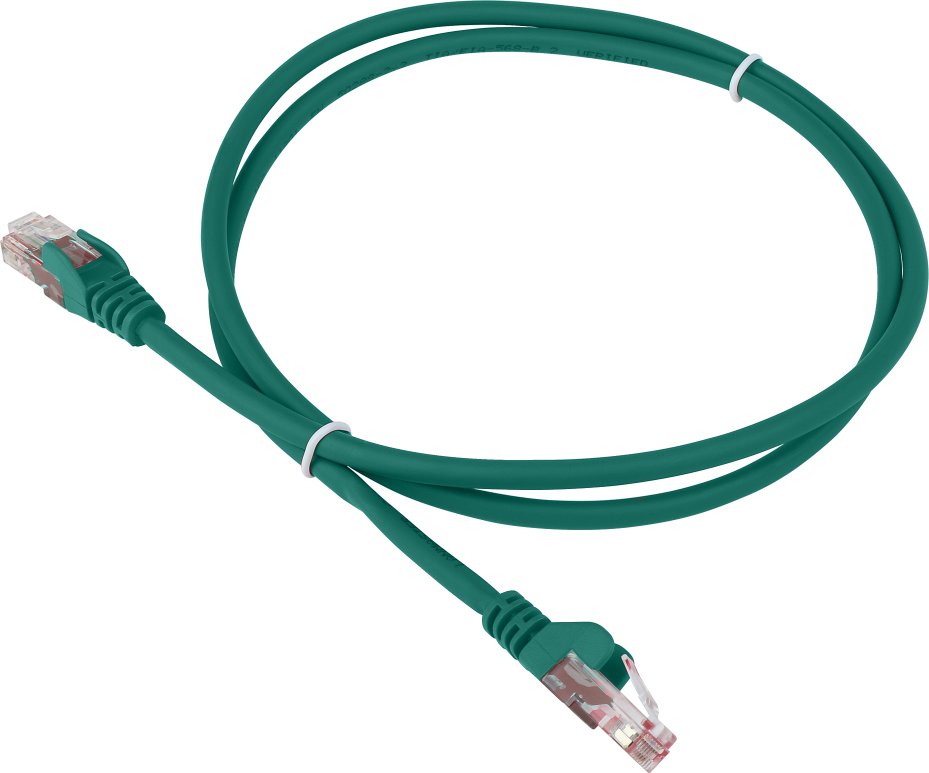 Патч-корд LANMASTER (LAN-PC45/U6-0.5-GN) LSZH UTP кат.6, 0.5 м, зеленый
