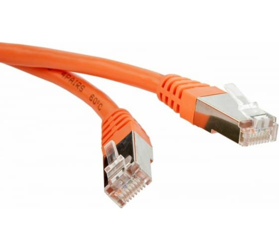 Патч-корд LANMASTER (LAN-PC45/S6A-5.0-OR) LSZH FTP кат.6A, 5.0 м, оранжевый