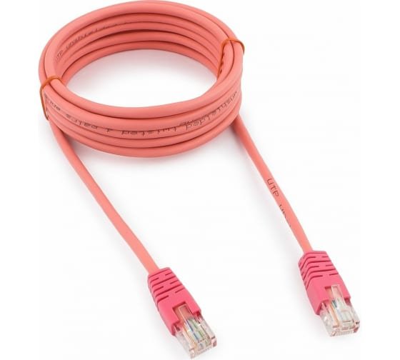 Патч-корд Cablexpert PP12-3M/RO розовый