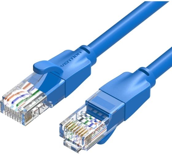 Патч-корд Vention IBELG прямой UTP cat.6, RJ45 - 1,5м. Синий