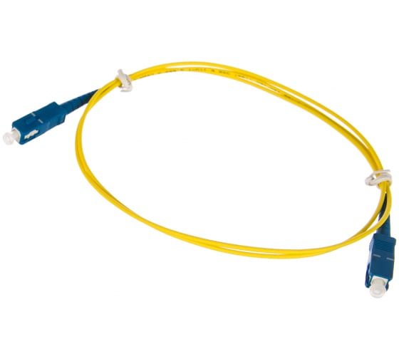 Патч-корд NIKOMAX NMF-PC1S2C2-SCU-SCU-001 1м, желтый