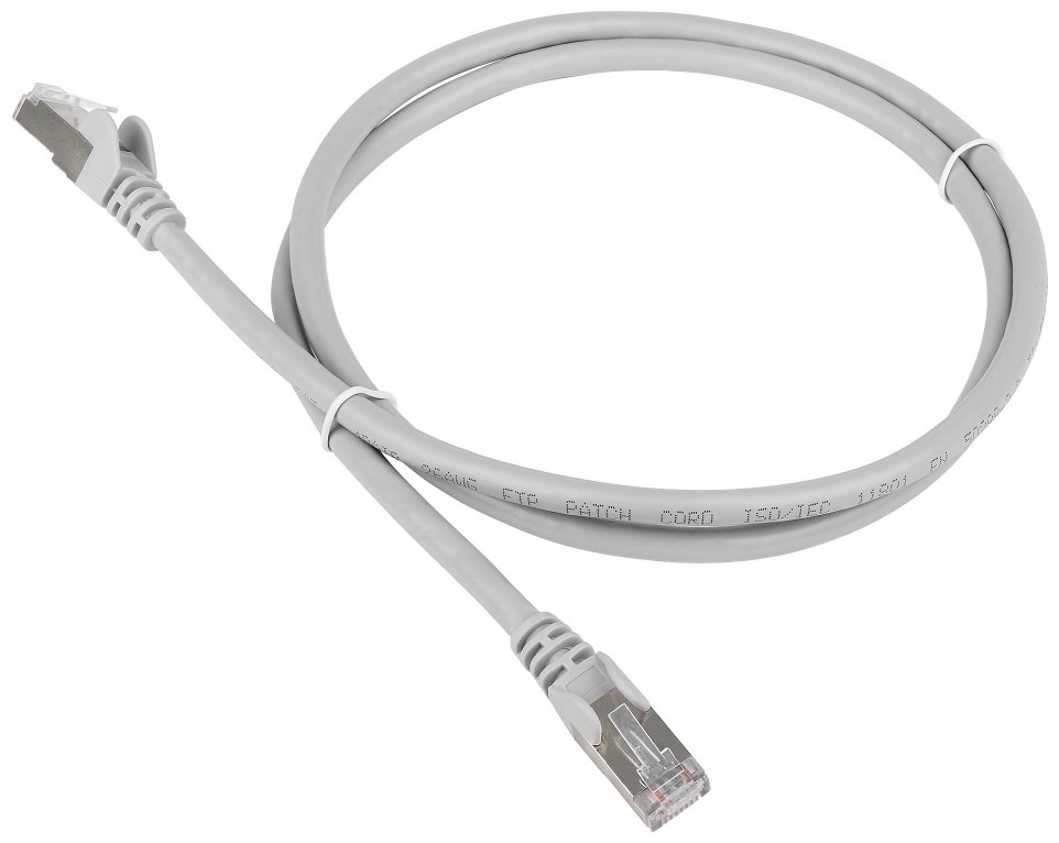 Патч-корд Lanmaster TWT RJ-45 (m)-RJ-45 (m) cat5E 0.5м серый