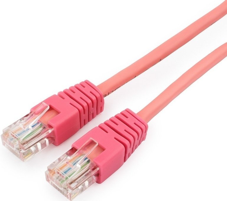 Патч-корд UTP Cablexpert PP12-2M/RO  кат.5e, 2м, литой, многожильный (розовый)