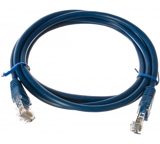 Патч-корд Cablexpert PP10-1.5M/B медный UTP кат.5, 1.5м, литой, многожильный (синий)