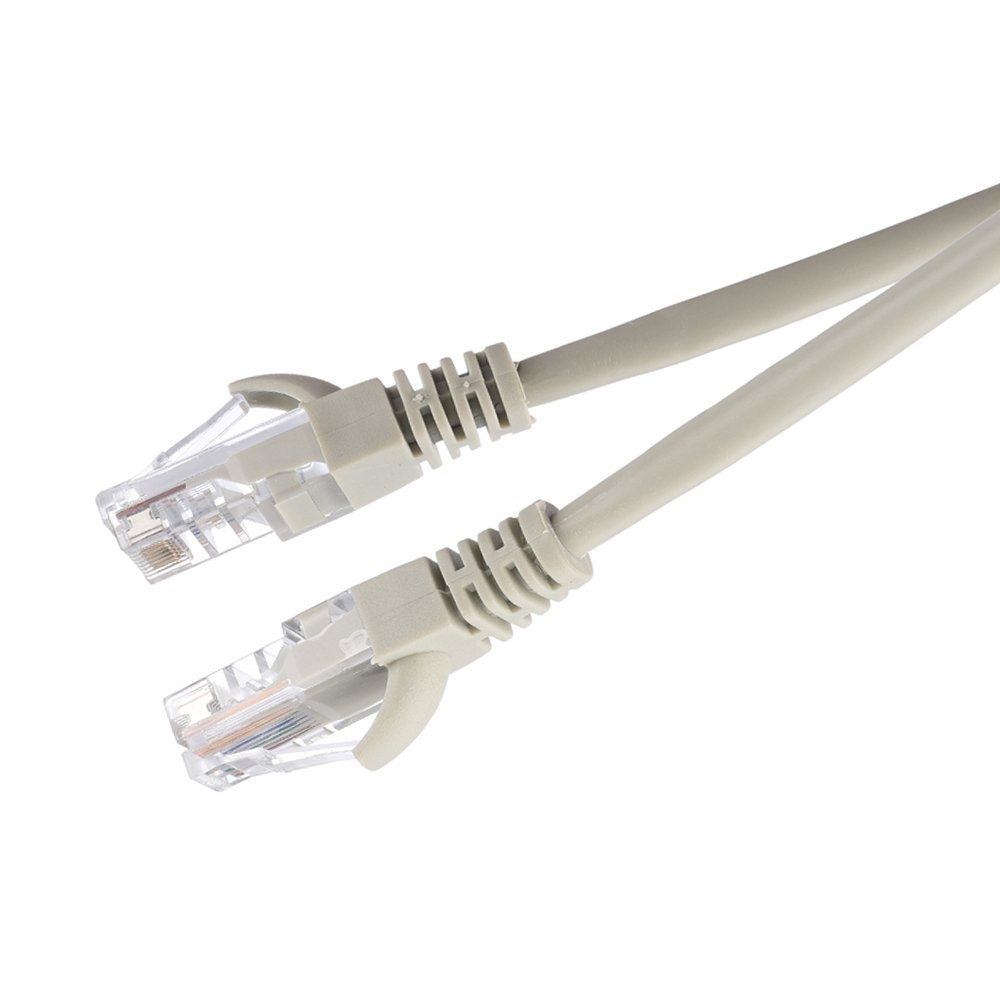 Патч-корд GoPower RJ-45 (m)-RJ-45 (m) 3.0м кат.5е ПВХ 26AWG CCA серый Premium Zip-Lock c подвесом