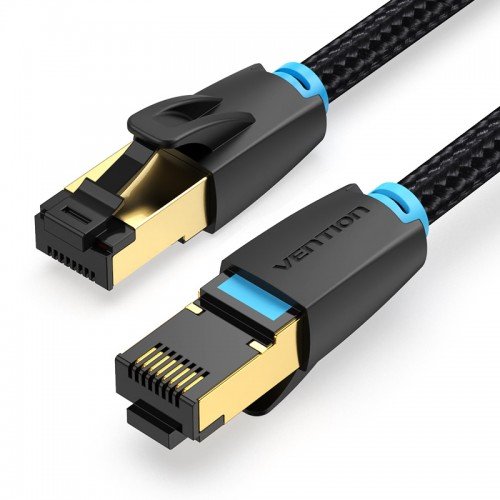 Патч-корд Vention IKGBD прямой SFTP cat.8 RJ45 - 0,5м. Черный