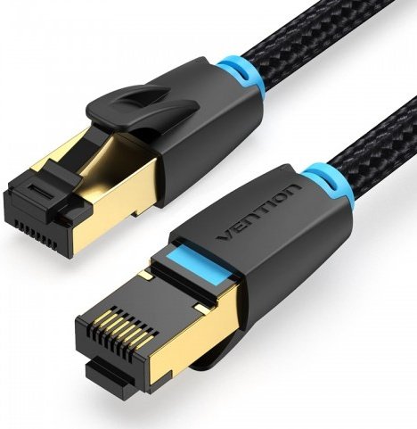 Патч-корд Vention IKGBJ прямой SFTP cat.8 RJ45 - 5м. Черный