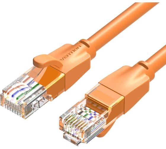 Патч-корд Vention IBEOH прямой UTP cat.6, RJ45 - 2м. Оранжевый