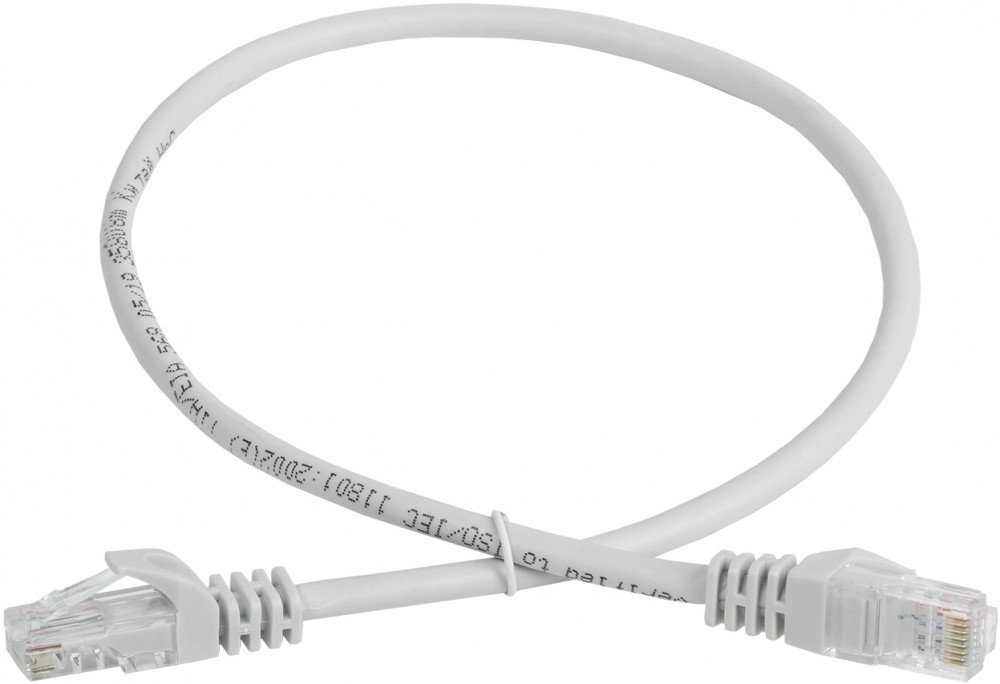 Патч-корд ITK Generica (PC01-C5EU-5M-G) кат. 5Е UTP 5м серый