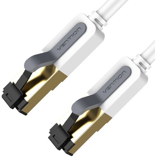 Патч-корд Vention ICDHD прямой SFTP cat.7 RJ45 - 0,5м. Серый