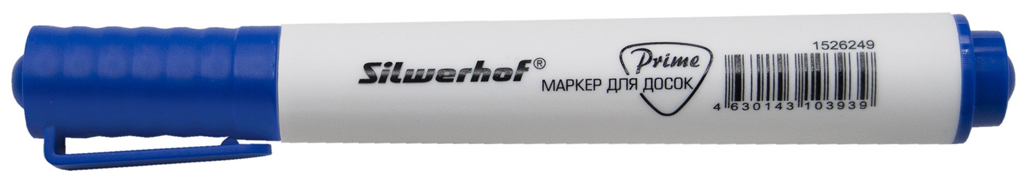 Маркер для досок Silwerhof Prime+ скошенный пиш. наконечник 2-5мм синий коробка