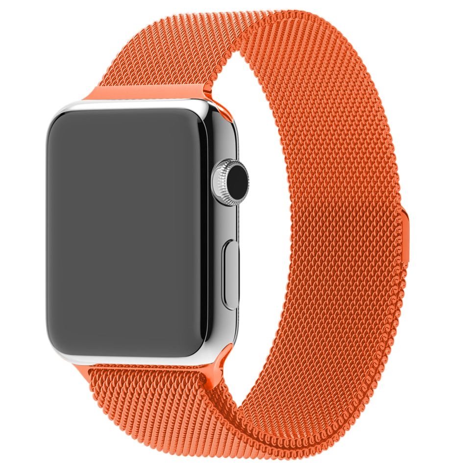 Ремешок Krutoff Milanese для Apple Watch 42/44mm (orange) G4