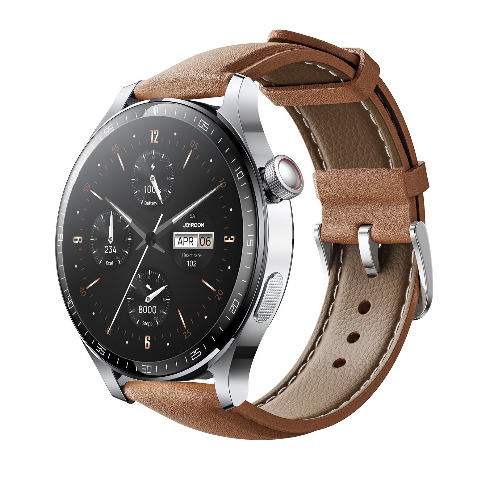 Smart-часы JoyRoom Classic Series JR-FC2 Pro Smart Watch (Answer/Make Call) Moonlight Silver