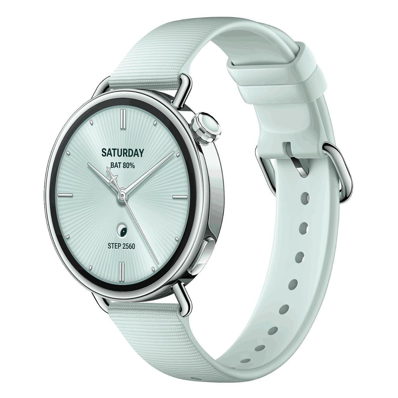 Smart-часы Xiaomi Watch S4 BHR080CGL 41mm Fluororubber Strap Mint Green