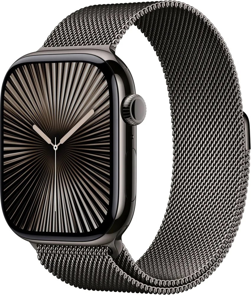 Smart-часы Apple Watch Series 10 A3003 (MWYW3ZP/A) 46мм 2.1" OLED беж.тит./бежевый Milanese Loop р.бр.150-200мм