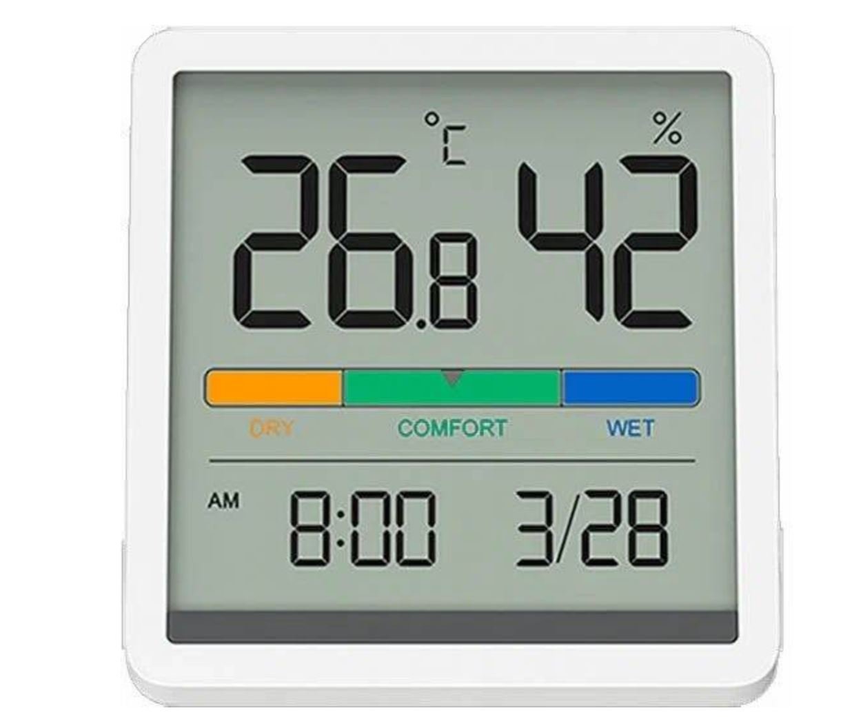 Метеостанция Xiaomi BEHEART Temperature and Humidity Clock Display W200 White