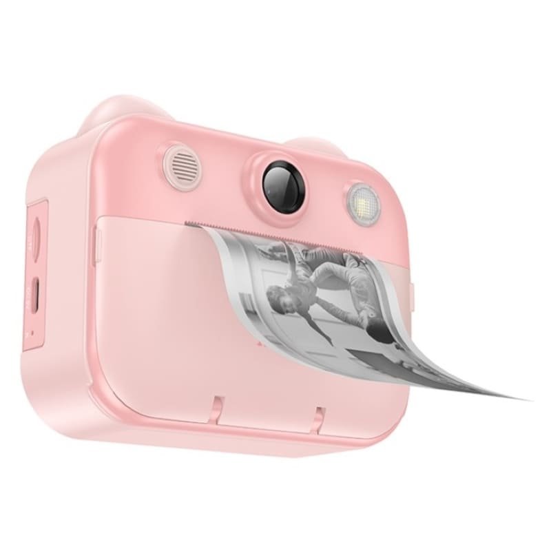 Детская камера HOCO DV204 Dual lens children printing camera pink