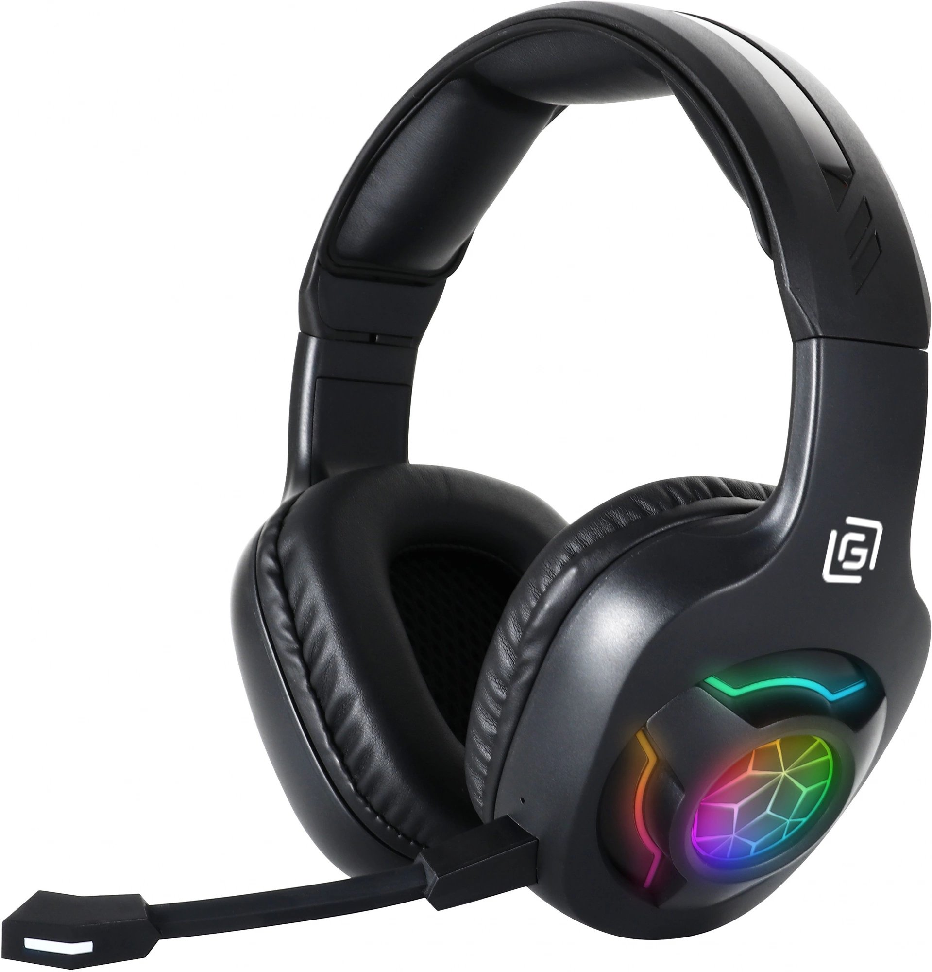 Наушники с микрофоном Оклик HS-L575G черный 1.5м мониторные BT оголовье (1895253)