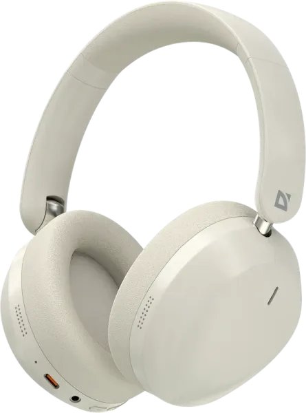 Гарнитура полноразмерная DEFENDER FreeMotion B1040 беспроводная, ANC, Bluetooth, бежевый (1/20)