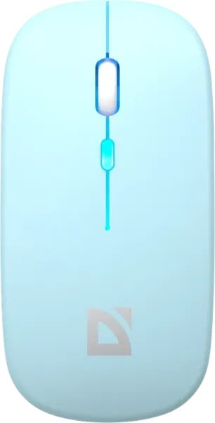 Беспроводная мышь DEFENDER Coda MB-261, 3 кнопки, 800-1600 dpi, Bluetooth, USB, синий (1/40)