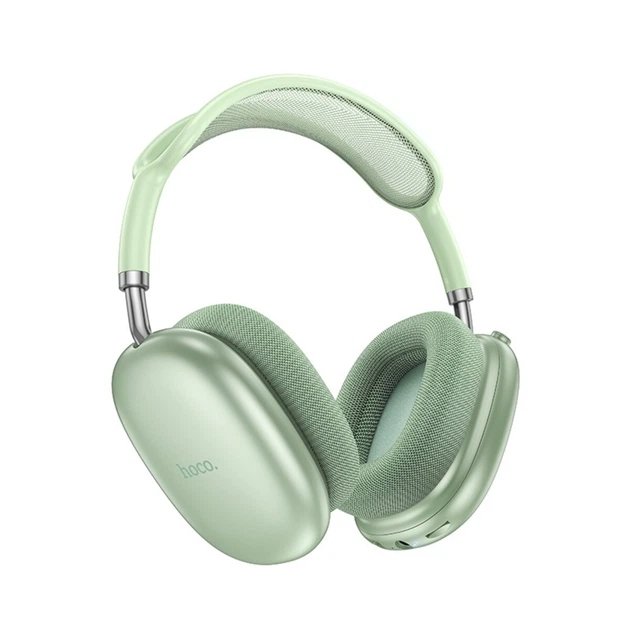 Наушники полноразмерные HOCO W55 Pleasing, bluetooth 5.4, AUX, 800mAh, цвет: зелёный (1/40)