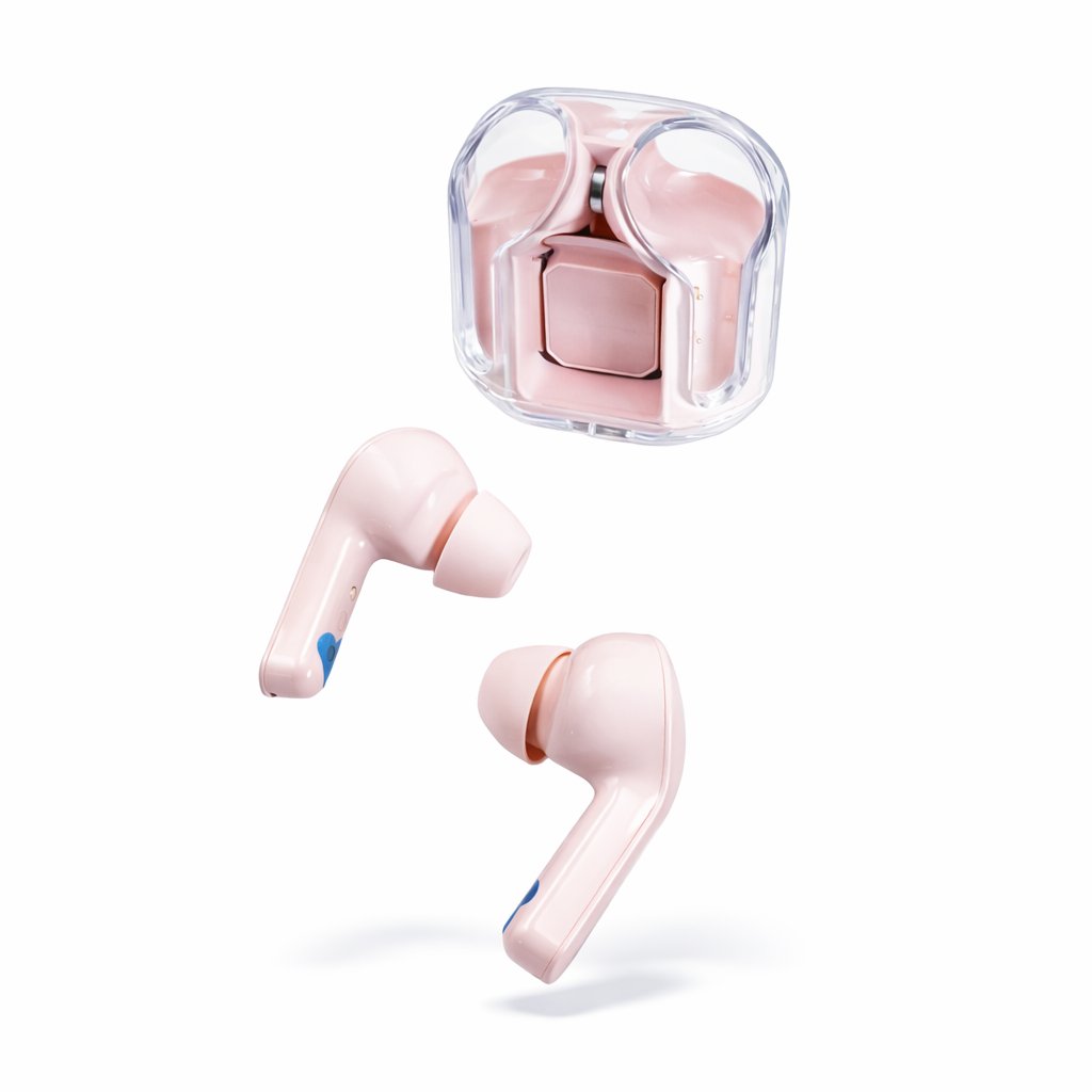 Наушники TWS A3 bluetooth v. 5.3, розовые 20 Гц-20 кГц, 30/200 мАч
