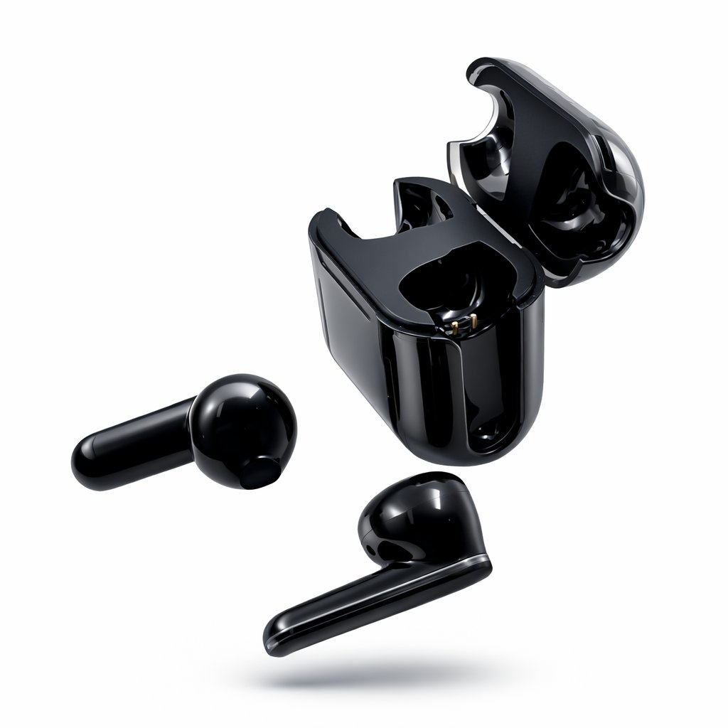 Наушники TWS BT122 bluetooth v. 5.3, черные 20 Гц-20 кГц, 30/180 мАч