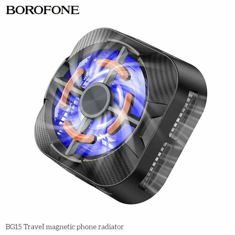 Кулер игровой (охлаждение) для смартфонов BOROFONE BG15 Travel magnetic phone radiator (черный)