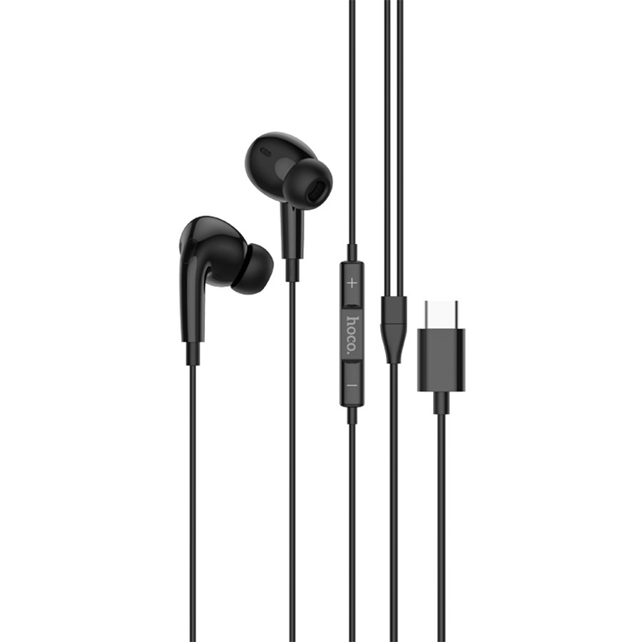 Наушники HOCO M101 Pro Crystal sound Type-C wire-controlled digital earphones with microphone (черный)
