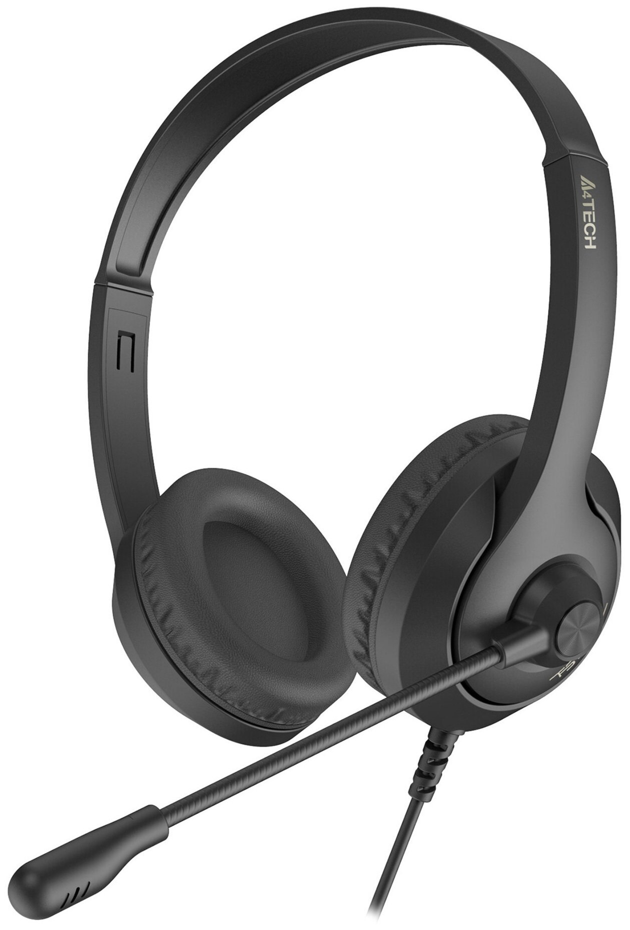 Наушники полноразмерные проводные, с микрофоном A4TECH Fstyler FH100 (черный)