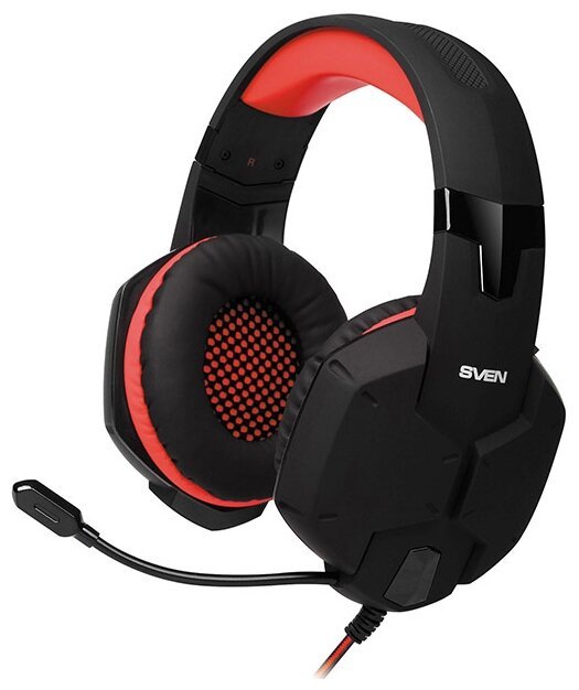 Гарнитура игровая SVEN AP-G988MV, черный-красный