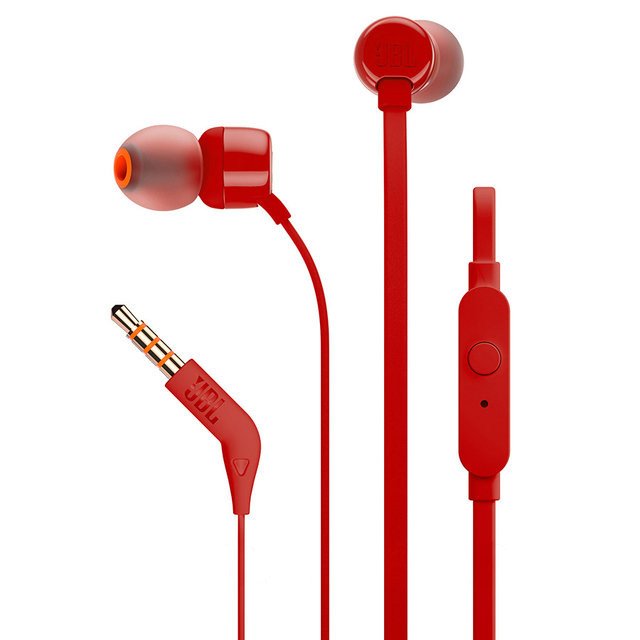 Наушники JBL Гарнитура T110 (красный)