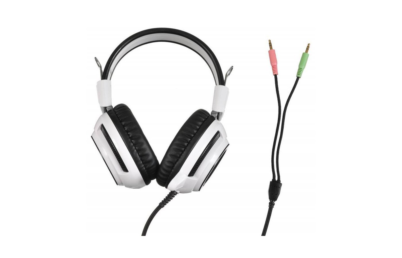 Наушники с микрофоном Oklick HS-G300 ARMAGEDDON белый/черный (AH-V1W)
