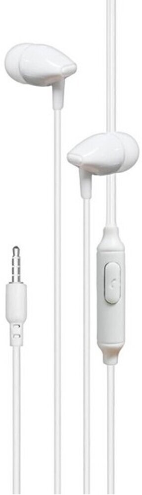 Наушники EXPLOYD EX-HP-1476 3.5mm/белый/1.2М/Easy