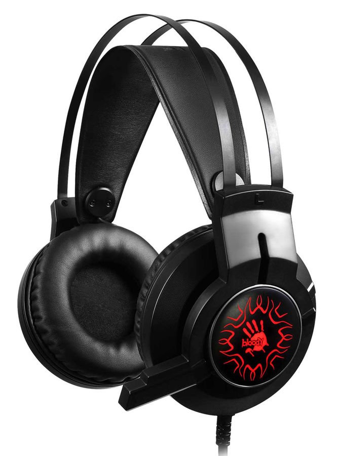 Наушники игровые с микрофоном A4TECH Bloody J437, 1.8 м (черный)