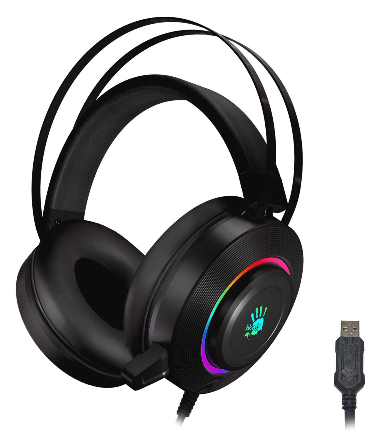 Наушники игровые с микрофоном A4TECH Bloody G521, 2.3 м (черный)