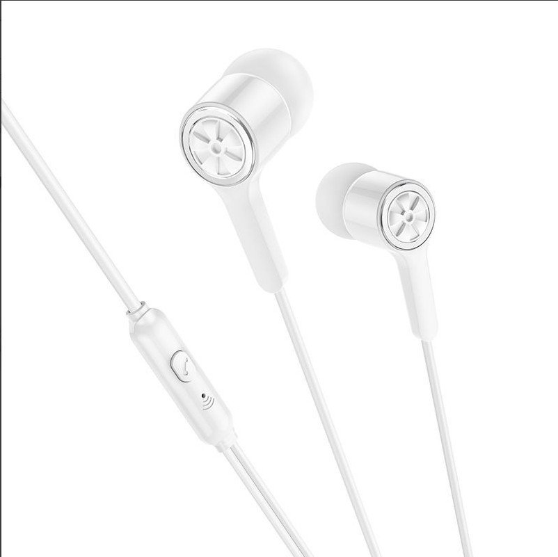 Наушники HOCO M104 Gamble universal earphones with mic (белый)