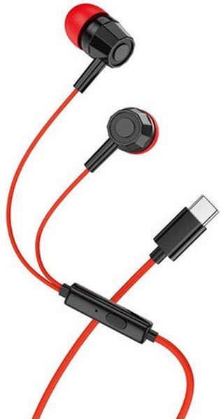Наушники VIXION Pro VS-30 проводные, 1,2м, Type-C, красный