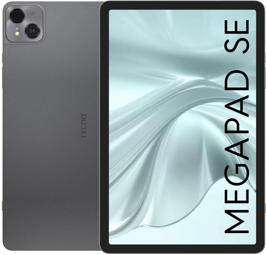 Планшет Tecno MegaPad 11 SE T1102W 685 (2.8) 8C 4/128Gb 10.95" IPS 1920x1200 Android 15 серый 8Mpix 5Mpix BT WiFi microSD 1Tb 8000mAh 1776hrs