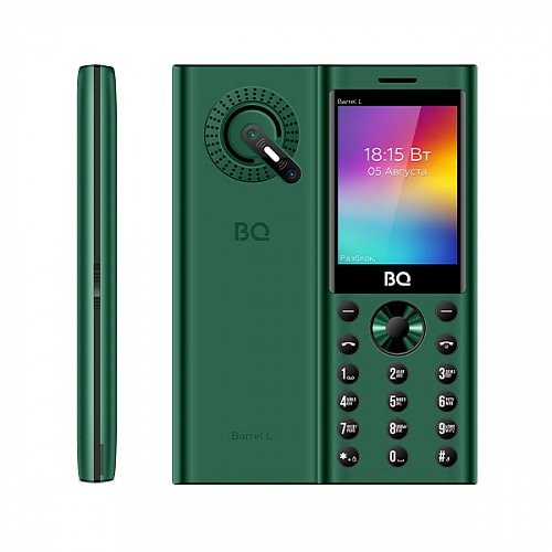 Мобильный телефон BQ 2458 Barrel L Green+Black