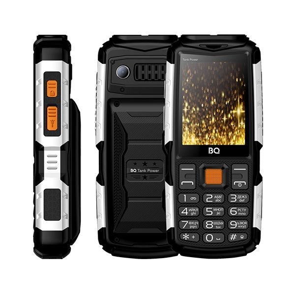 Мобильный телефон BQ 2430 Tank Power black+silver