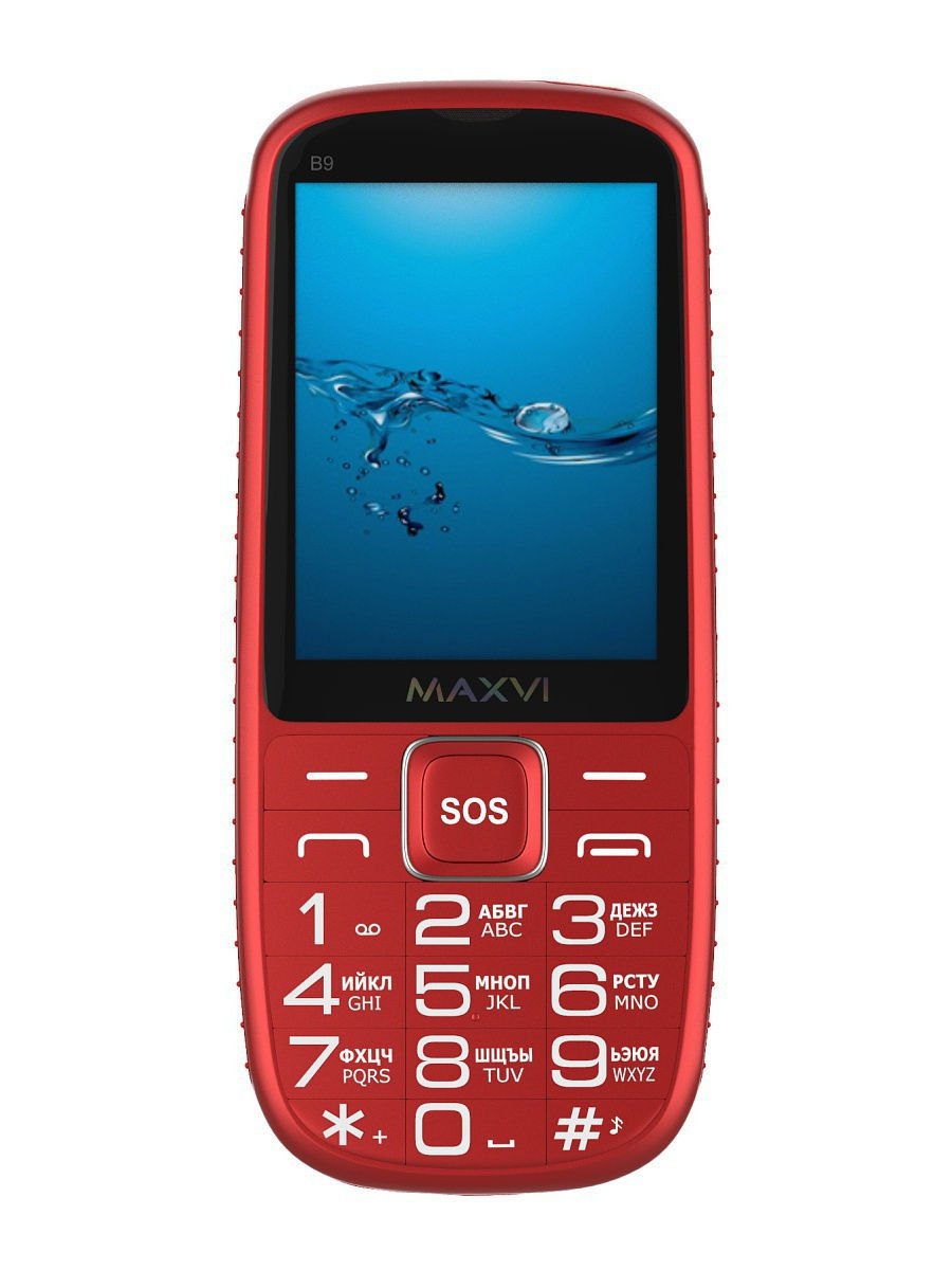 Мобильный телефон Maxvi B9 красный