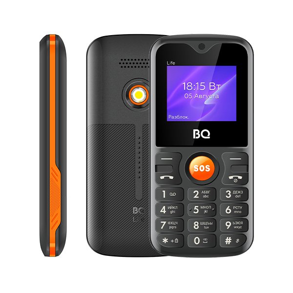 Мобильный телефон BQ 1853 Life Black+Orange