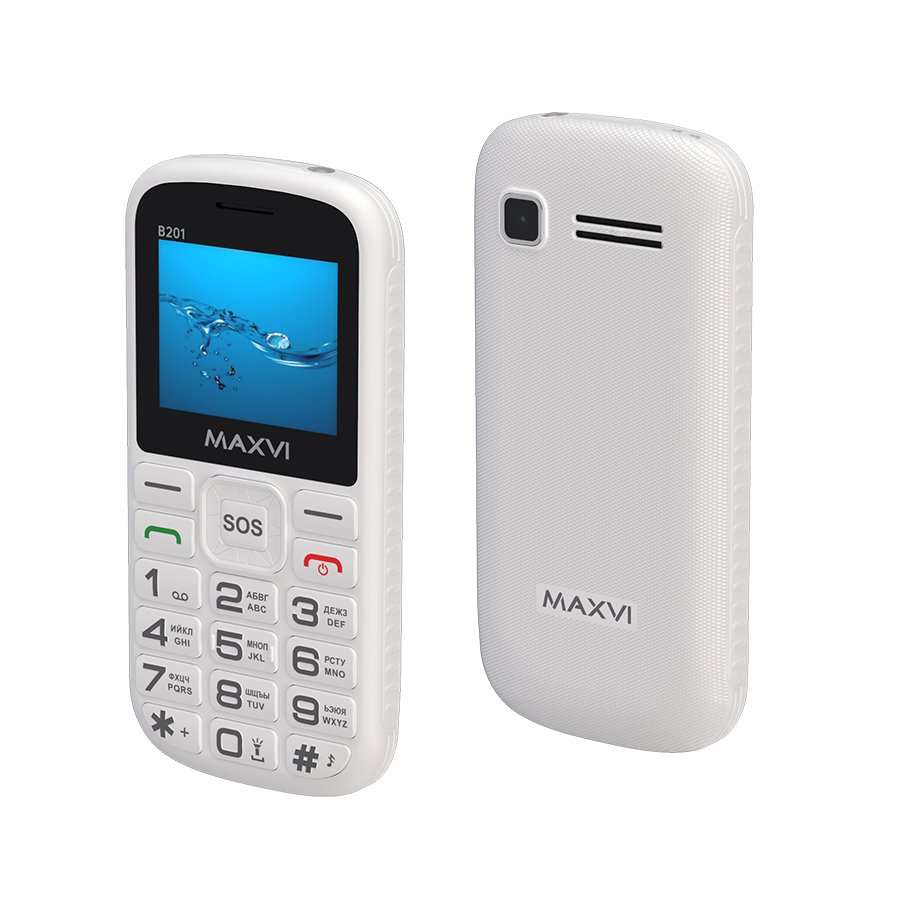 Мобильный телефон Maxvi B201 белый